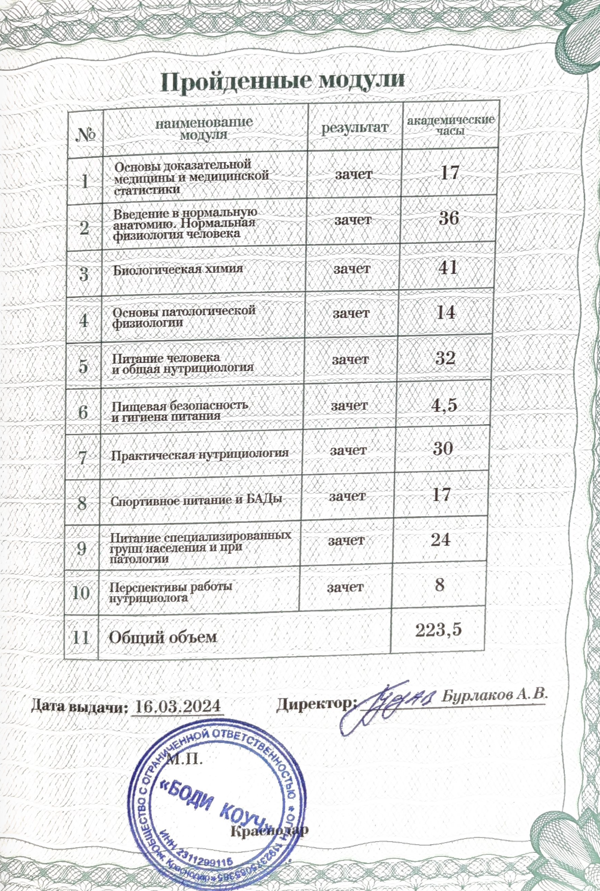 Сертификат 3